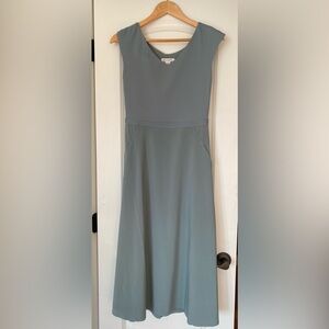 Athleta Ryder Dress - Blue Grey Sage - Size S - LIKE NEW